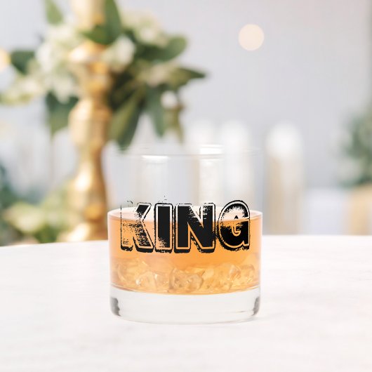 KING Number One Letters Whiskyglas (Insitu (Hochzeit))