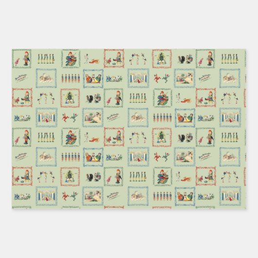 King Nutcracker Weihnachtswrackpapier Geschenkpapier Set (Vorderseite 2)