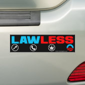 King Obama Lawless Bumpersticker Autoaufkleber (Auf Auto)