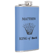 King of Bark Funny Blue Flachmann (Rechts)