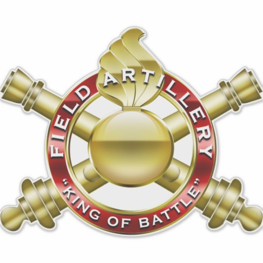 King of Battle Custom-Cut Vinyl Sticker (Vorderseite)