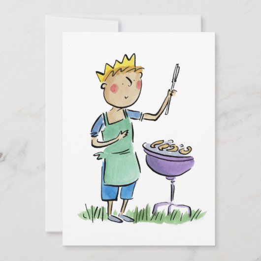 King of BBQ Einladung (Vorderseite)