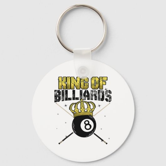 King of Billiards Pool Queue Snooker Billiard-Spie Schlüsselanhänger (Vorderseite)