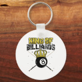 King of Billiards Pool Queue Snooker Billiard-Spie Schlüsselanhänger (Vorderseite)