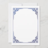 King of Clubs Blue Game Night Playing Card Einladung (Rückseite)