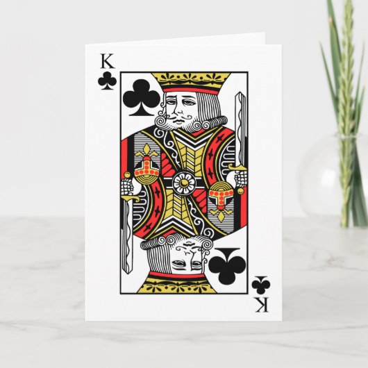 King of Clubs Karte (Vorderseite)