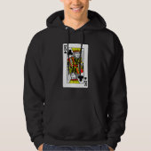 King Of Clubs Poker Card Games Playing Cards Black Hoodie (Vorderseite)
