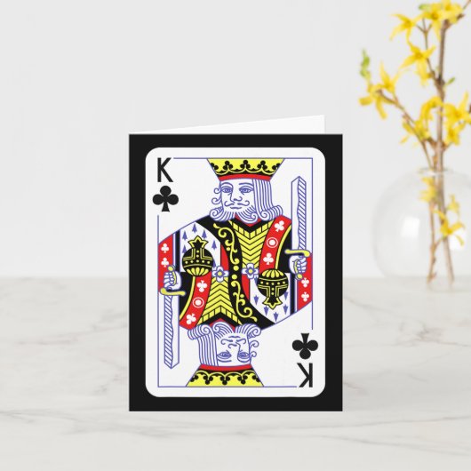 King of Clubs spielen Karten Halloween Kostümdecke (Gelbe Blume)