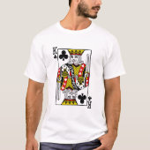 King of Clubs Spielkarten T-Shirt (Vorderseite)