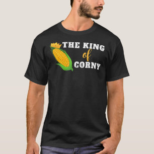 King of Corny Bad Puns Vatertag Corny Vater Jok T-Shirt