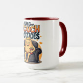 King of Couch Potato - Funny Lazy Potato Tasse (VorderseiteRechts)