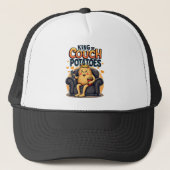 King of Couch Potato - Funny Lazy Potato Truckerkappe (Vorderseite)