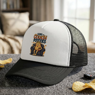 King of Couch Potato - Funny Lazy Potato Truckerkappe