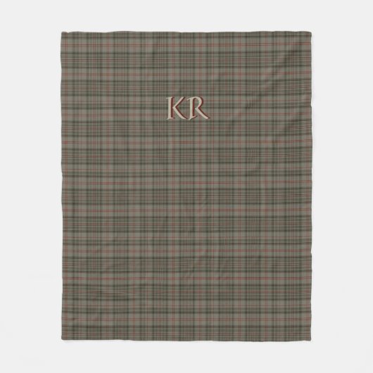 King of England Balmoral Royal Tartan Fleecedecke (Vorderseite)