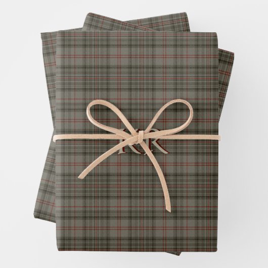 King of England Balmoral Royal Tartan Geschenkpapier Set (Beispiel)
