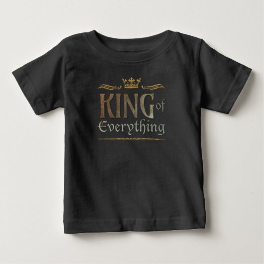 KING of Everything - Grand Medieval Royal Crown Baby T-shirt (Vorderseite)