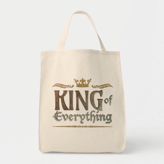 KING of Everything - Grand Medieval VATER Man Crow Tragetasche (Vorne)
