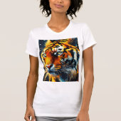 "King of Fire - Fierce Lion T - Shirt" T-Shirt (Vorderseite)