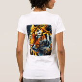 "King of Fire - Fierce Lion T - Shirt" T-Shirt (Rückseite)