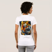 "King of Fire - Fierce Lion T - Shirt" T-Shirt (Schwarz voll)