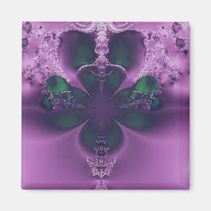 King of Four Leaf Clovers Abstrakt Magnet
