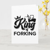 King of Gabelstaplerfahrer Karte (Gelbe Blume)