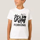 King of Gabelstaplerfahrer T-Shirt (Vorderseite)