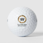 King of Golf Monogram Golfball (Vorderseite)