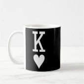 King Of Hearts And Queen Of Hearts Couples Matchin Kaffeetasse (Links)