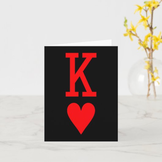 King Of Hearts And Queen Of Hearts Couples Matchin Karte (Gelbe Blume)