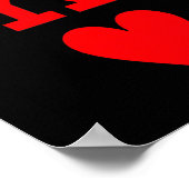 King Of Hearts And Queen Of Hearts Couples Matchin Poster (Ecke)