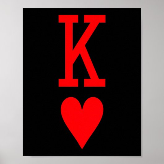 King Of Hearts And Queen Of Hearts Couples Matchin Poster (Vorne)