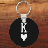 King Of Hearts And Queen Of Hearts Couples Matchin Schlüsselanhänger (Vorderseite)