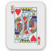 KING OF HEARTS AUFKLEBER (Vorderseite)