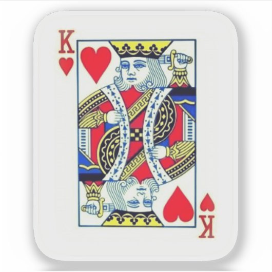 KING OF HEARTS AUFKLEBER (Vorderseite)