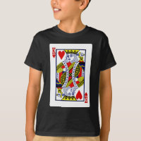 King of Hearts aus traditionellem Kartenspiel T-Sh
