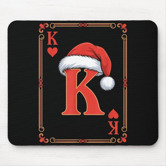 King Of Hearts Christmas Costume Playing Cards Kin Mousepad (Vorne)