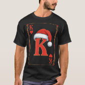 King Of Hearts Christmas Costume Playing Cards Kin T-Shirt (Vorderseite)