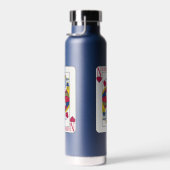King of Hearts Custom Trinkflasche (Rechts)
