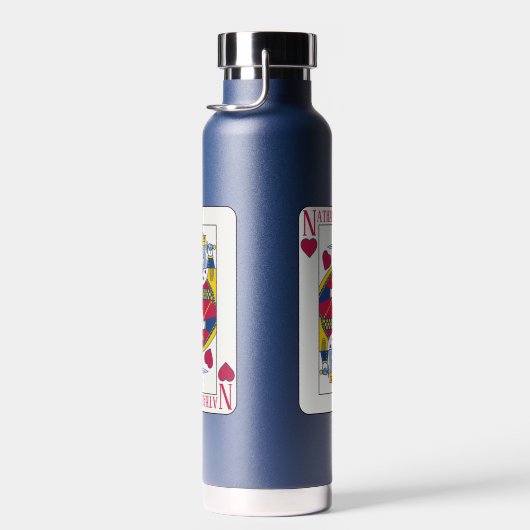 King of Hearts Custom Trinkflasche (Rechts)