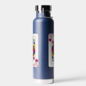 King of Hearts Custom Trinkflasche (Links)