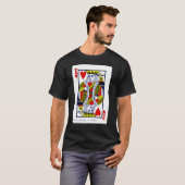 King of Hearts Deck Card T-Shirt (Vorne ganz)
