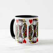 King of Hearts Design Coffee Tasse (Vorderseite Links)