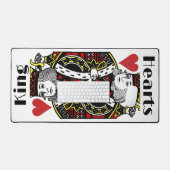King of Hearts Design Desk Mat Schreibtischunterlage (Tastatur & Maus)
