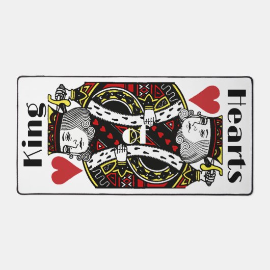 King of Hearts Design Desk Mat Schreibtischunterlage (Vorderseite)