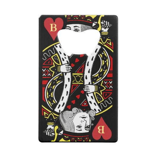 King of Hearts Design Flaschenöffner (Rückseite)