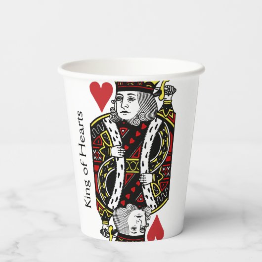 King of Hearts Design Paper Cup Pappbecher (Rückseite)