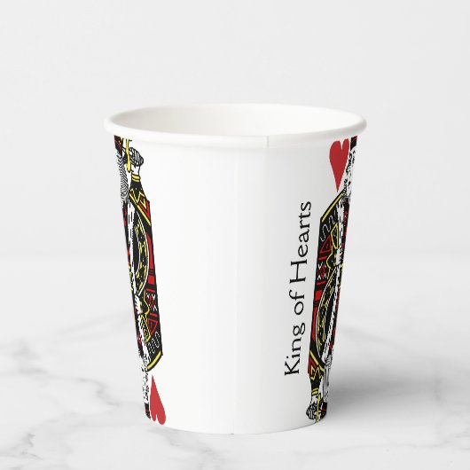 King of Hearts Design Paper Cup Pappbecher (Rechts)