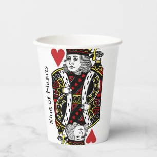 King of Hearts Design Paper Cup Pappbecher