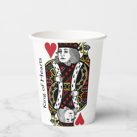 King of Hearts Design Paper Cup Pappbecher (Vorderseite)